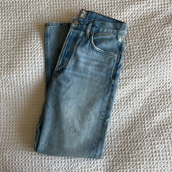 AGOLDE Riley Jean High Rise Straight Crop - Picture 6 of 7